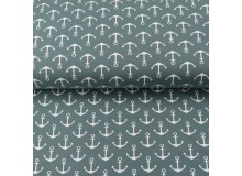 French Terry - Anker dunkelmint